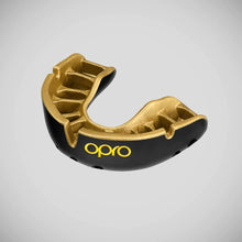 Black/Gold Opro Junior Gold Self-Fit Mouth Guard