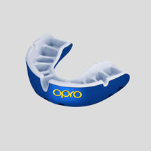 Blue/Pearl Opro Junior Gold Self-Fit Mouth Guard