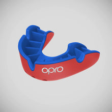 Red/Dark Blue Opro Silver Self-Fit Mouth Guard