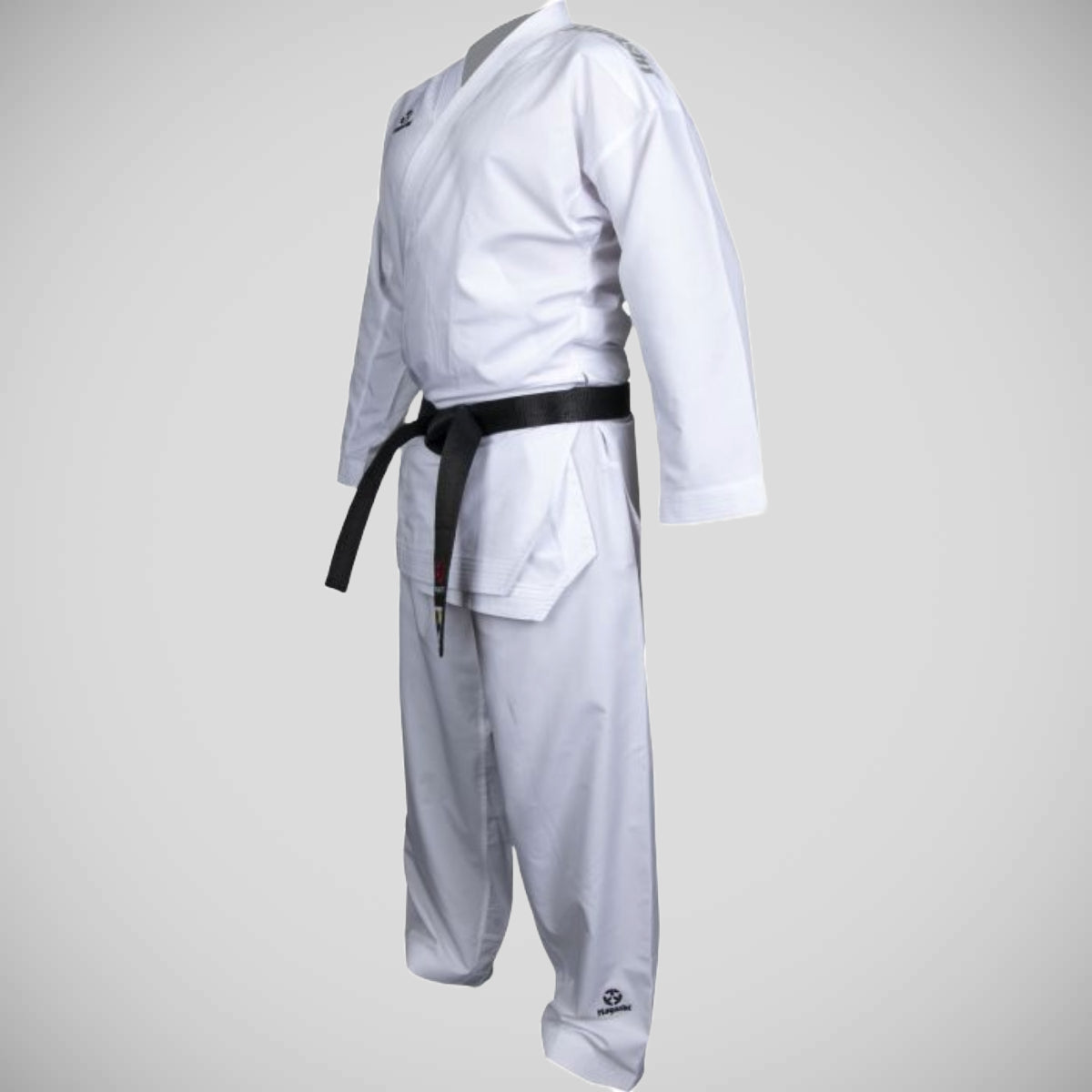 White Hayashi Premium WKF Approved Kumite Green Karate Gi