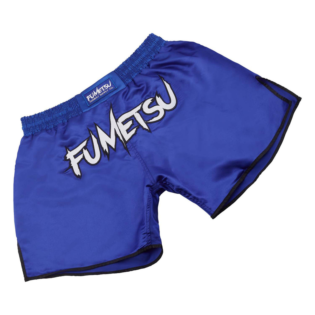 Fumetsu Combat Muay Thai Shorts Dark Blue-White