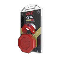 Opro UFC Gold Mouth Guard Red Metal/Silver