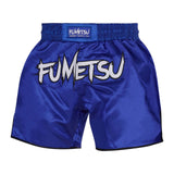 Fumetsu Combat Muay Thai Shorts Dark Blue-White