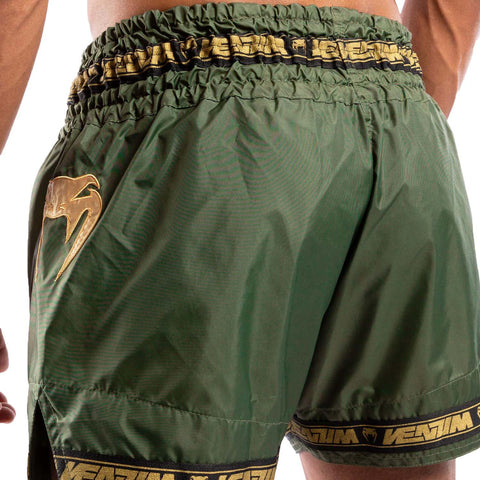 Venum Parachute Muay Thai Shorts Khaki-Gold