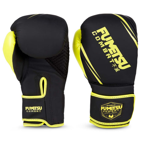 Fumetsu Shield Boxing Gloves Black-Neon