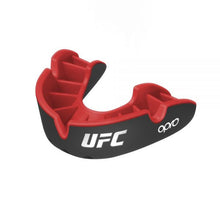 Opro UFC Silver Mouth Guard Black-Red