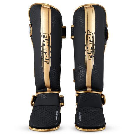 Fumetsu Alpha Pro Shin Guards Black-Gold