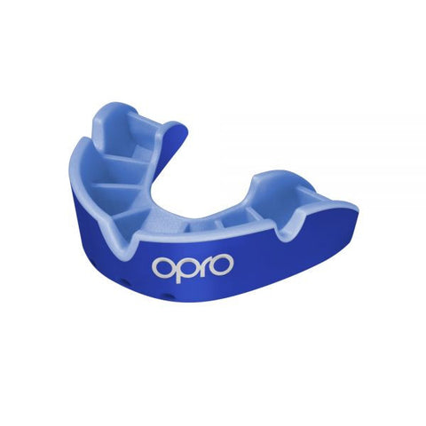 Opro Silver Gen 4 Mouth Guard Blue-Light Blue