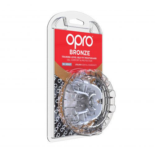 Opro Bronze Gen 4 Mouth Guard White