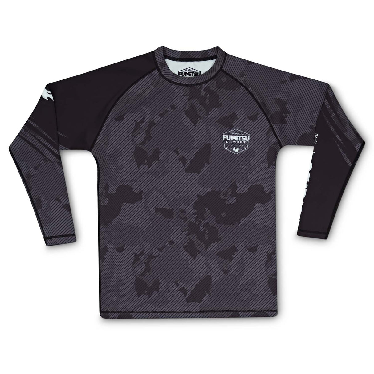 Fumetsu Shield Long Sleeve Rash Guard Black-Camo