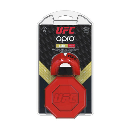 Opro Junior UFC Gold Mouth Guard Red Metal/Silver