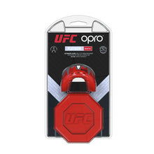 Opro UFC Platinum Fangz Mouth Guard Red Metal/Black