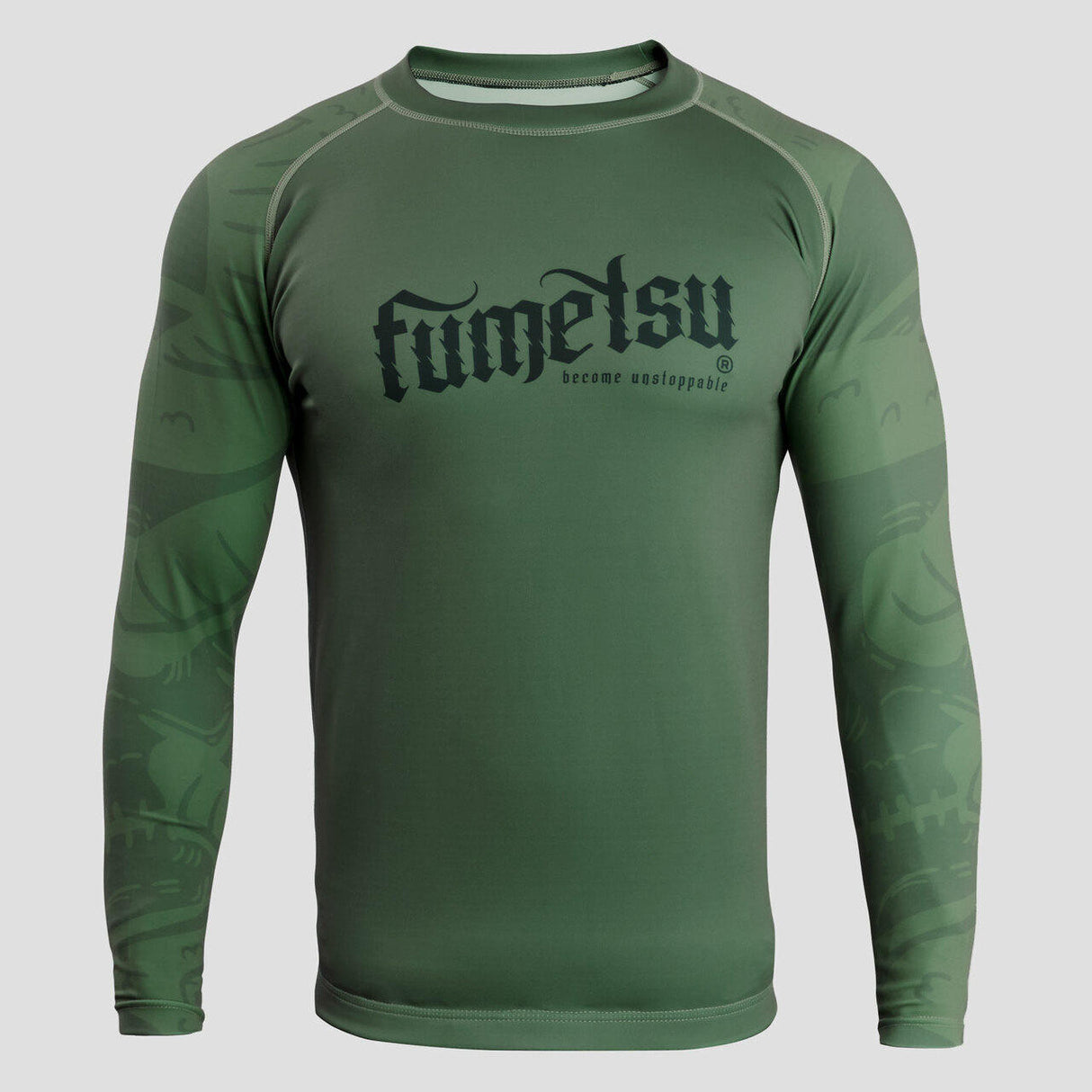 Fumetsu Snake Eyes Long Sleeve Rash Guard - Khaki FUM-0197KH