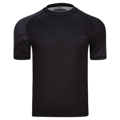 Fumetsu Shield Short Sleeve Rash Guard Black-Black