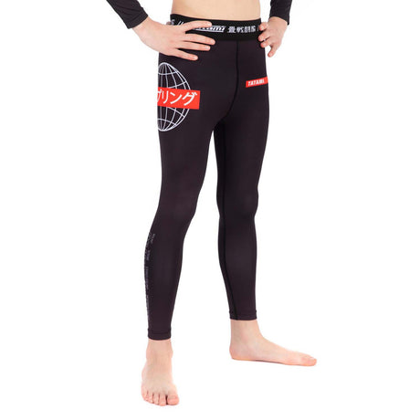 Tatami Kids Global Grappling Spats Black