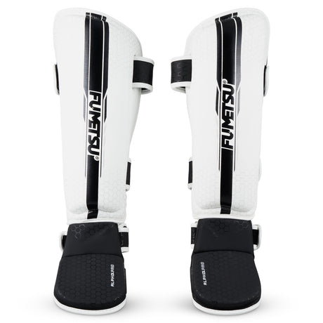 Fumetsu Alpha Pro Shin Guards White-Black