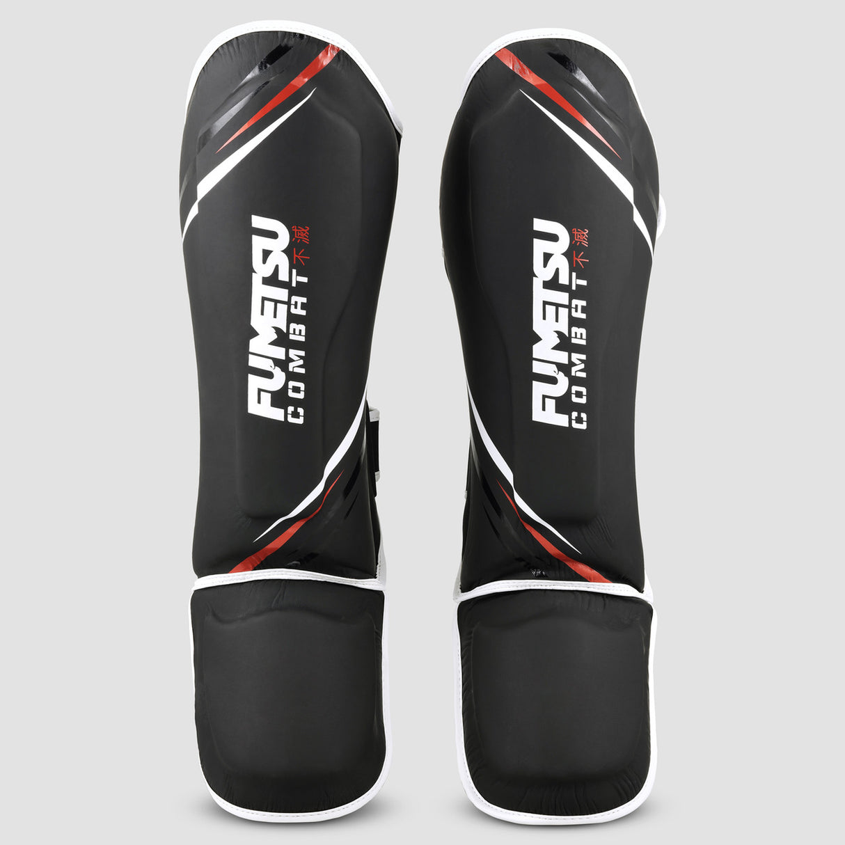 Fumetsu Shield Shin-Instep Guards  Black-White-Red