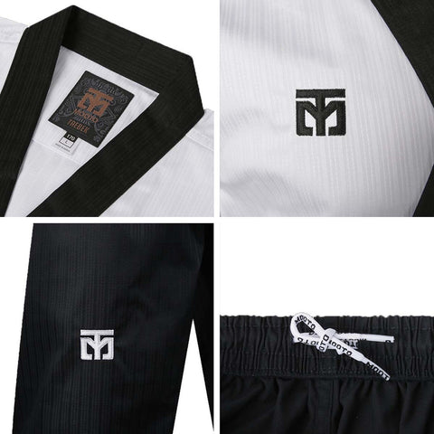 Mooto Taebek WT Poomsae Dan Uniform  - White-Black