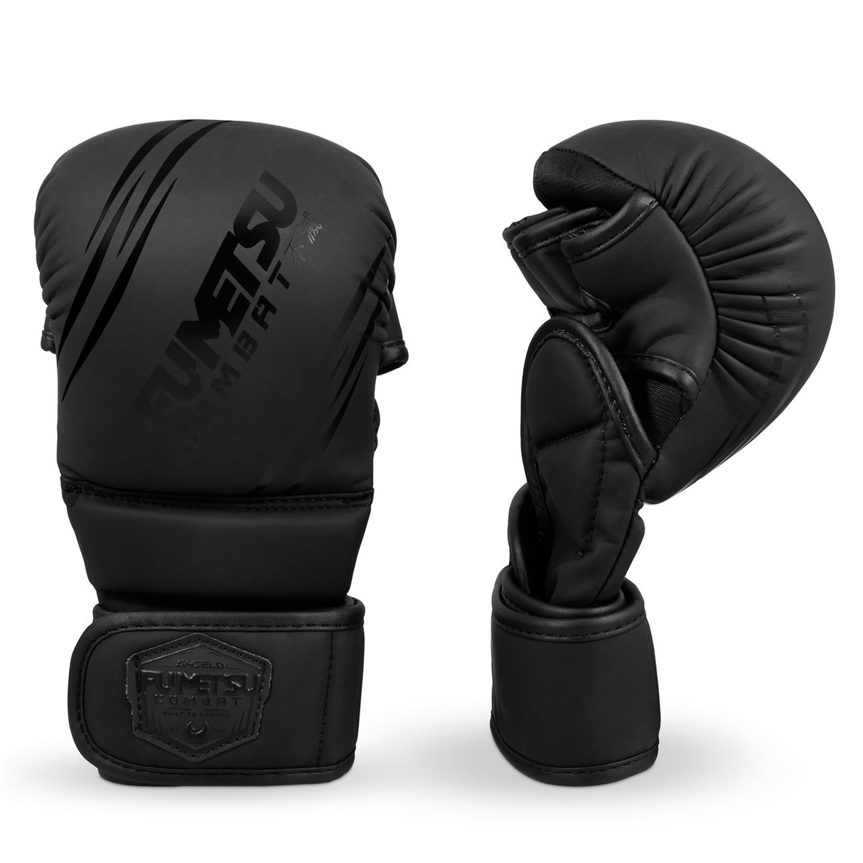 Fumetsu Shield Kids MMA Sparring Gloves Black-Black