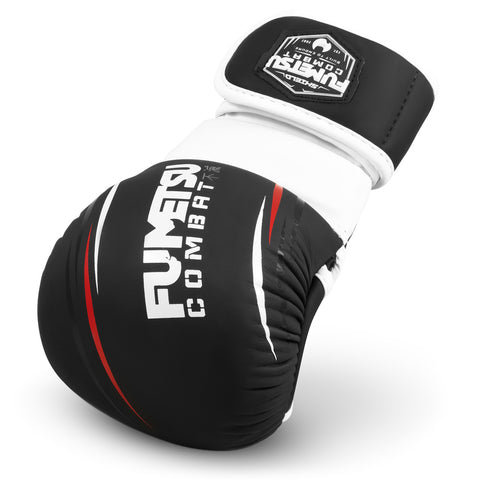 Fumetsu Shield MMA Sparring Gloves Black-White-Red