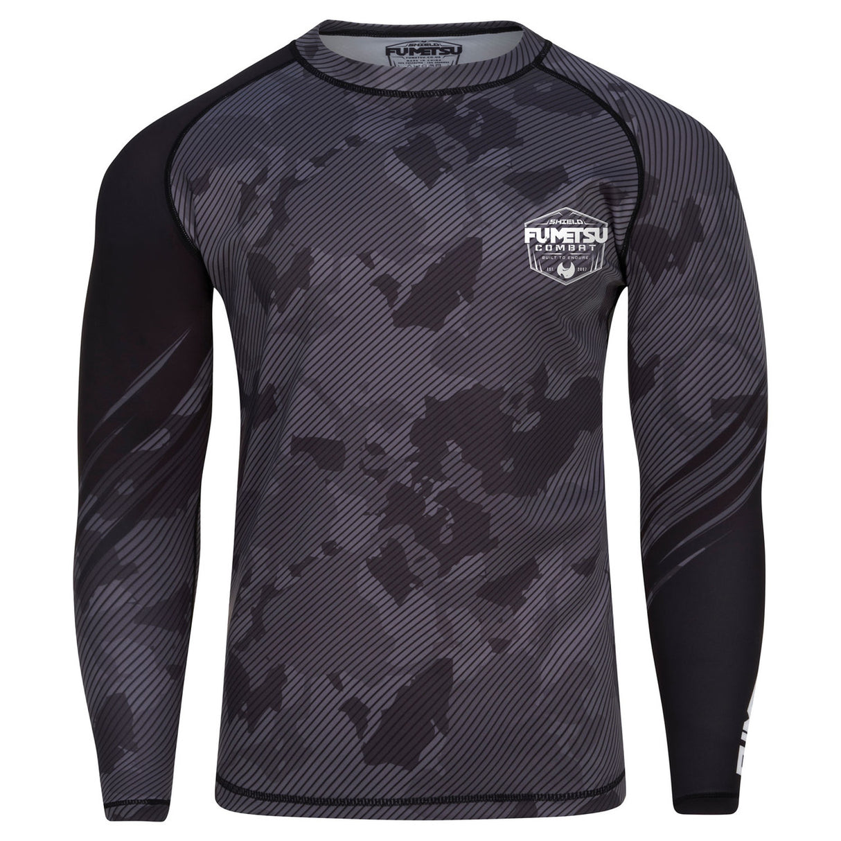 Fumetsu Shield Long Sleeve Rash Guard Black-Camo