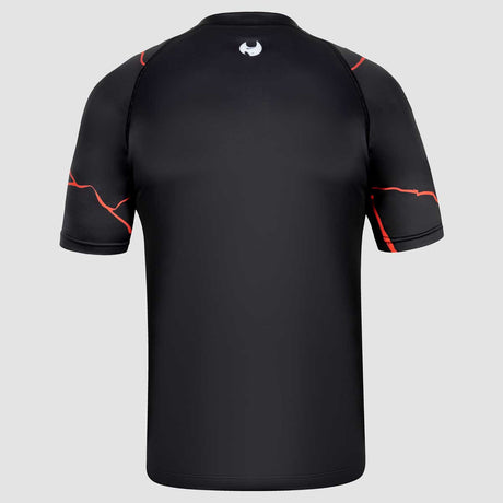 Fumetsu Kintsugi Short Sleeve Rash Guard - Black-Red