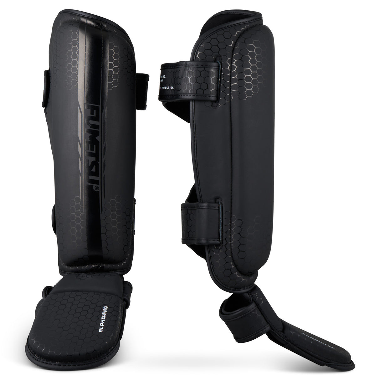 Fumetsu Alpha Pro Shin Guards Black-Black