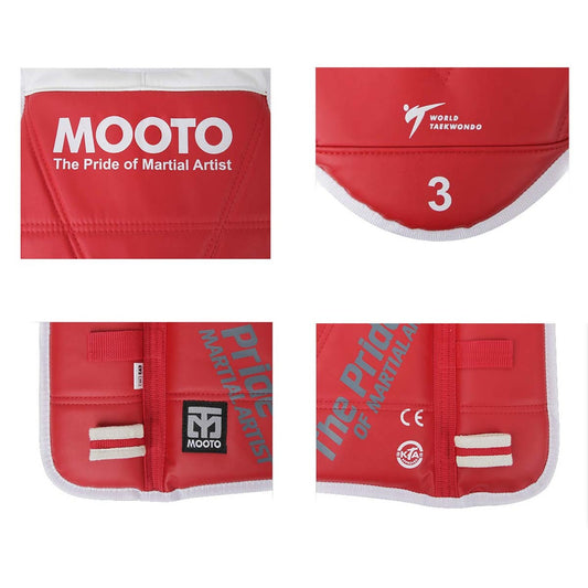 Mooto S2 Reversible Chest Guard - Red-Blue