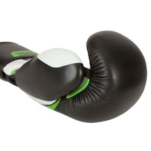 Top Ten Stripe Boxing Gloves Black-Green-White