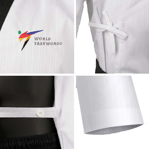 Mooto Taebek WT Poomsae Dan Uniform  - White-Black