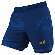 Fumetsu Surf and Roll Dual Layer Fight Shorts Blue