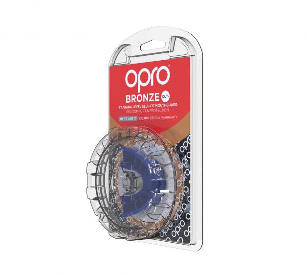 Opro Junior Bronze Gen 4 Mouth Guard Blue