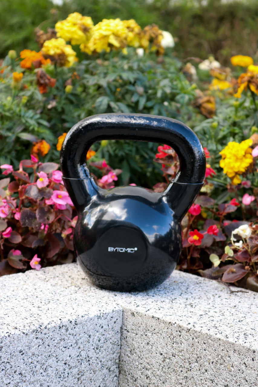 Bytomic Rubber Coated 26kg Kettlebell