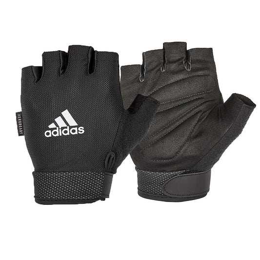Adidas Essential Adjustable Training Gloves Black-White