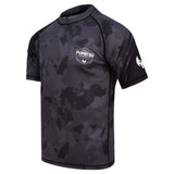 Fumetsu Shield Short Sleeve Rash Guard Black-Camo