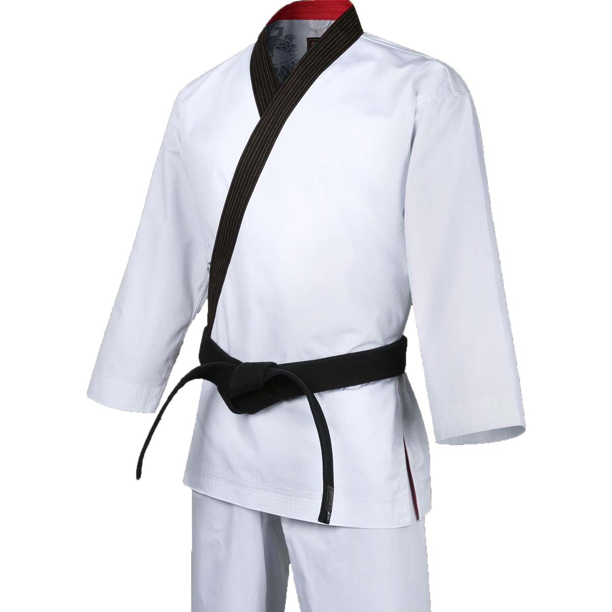 Mooto Grand Master Geum Gang Uniform White with Black Neck from Bytomic
