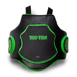 Top Ten MMA Belly Protector Black/Green