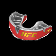 Opro Junior UFC Gold Mouth Guard Red Metal-Silver