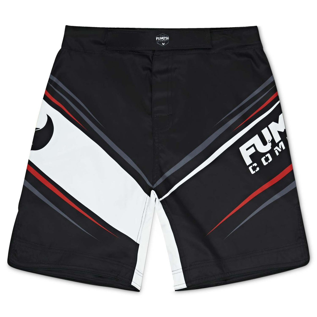 Fumetsu Shield Fight Shorts Black-White-Red