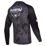 Fumetsu Shield Long Sleeve Rash Guard Black-Camo