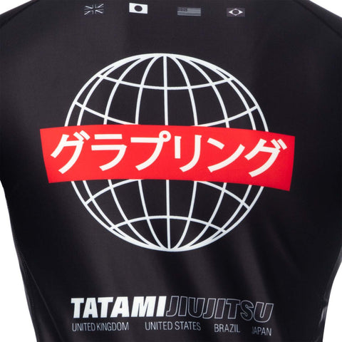 Tatami Global Long Sleeve Rash Guard Black