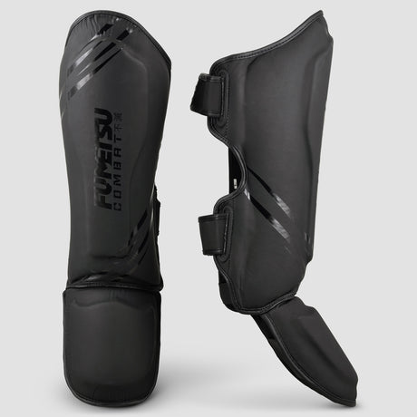 Fumetsu Shield Shin-Instep Guards  Black-Black