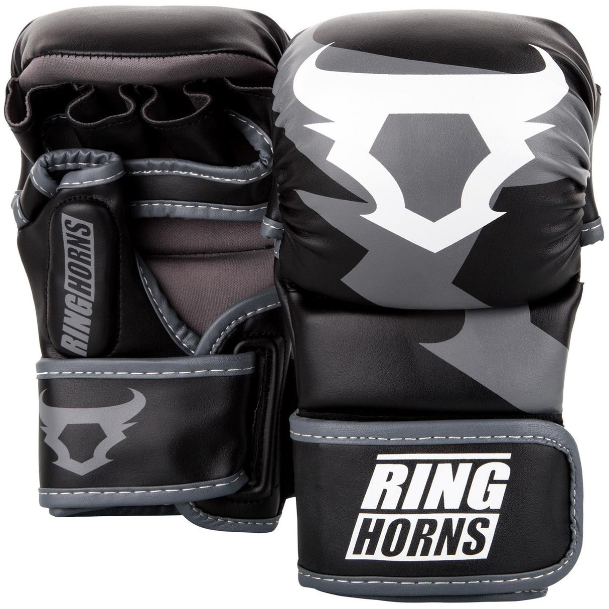 Ringhorns Charger MMA Sparring Gloves Black-White